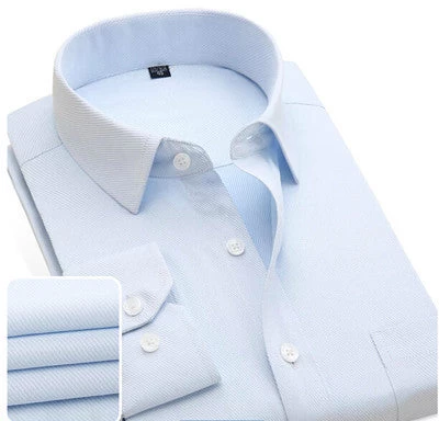 Mens Casual Shirts Fashion Long Sleeve Printed Male Plus Size Formal Business Polka Dot Floral Men Dress Shirt - Image 6