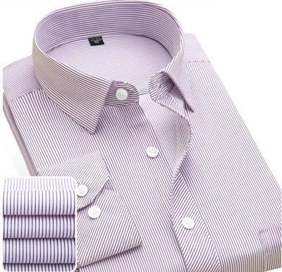 Mens Casual Shirts Fashion Long Sleeve Printed Male Plus Size Formal Business Polka Dot Floral Men Dress Shirt - Image 4