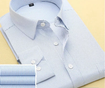 Mens Casual Shirts Fashion Long Sleeve Printed Male Plus Size Formal Business Polka Dot Floral Men Dress Shirt - Image 12