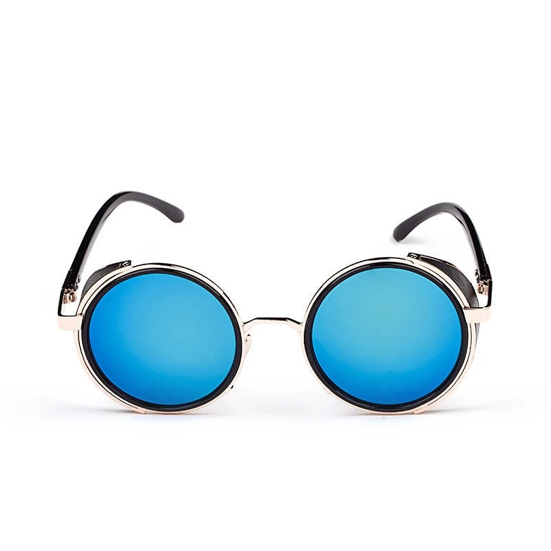 Steampunk Retro Coating Mens Vintage Round Sunglasses Men Women - Image 8