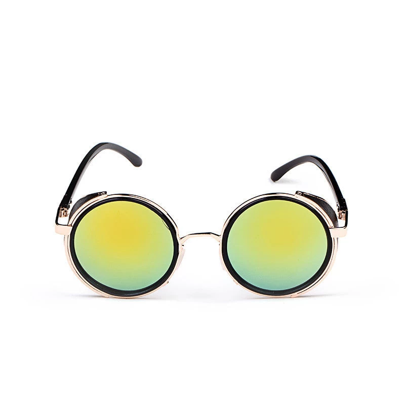 Steampunk Retro Coating Mens Vintage Round Sunglasses Men Women - Image 10