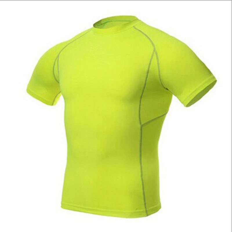 Mens Tops Compression Shirt Base Layer Short Sleeve T-Shirts - Image 2
