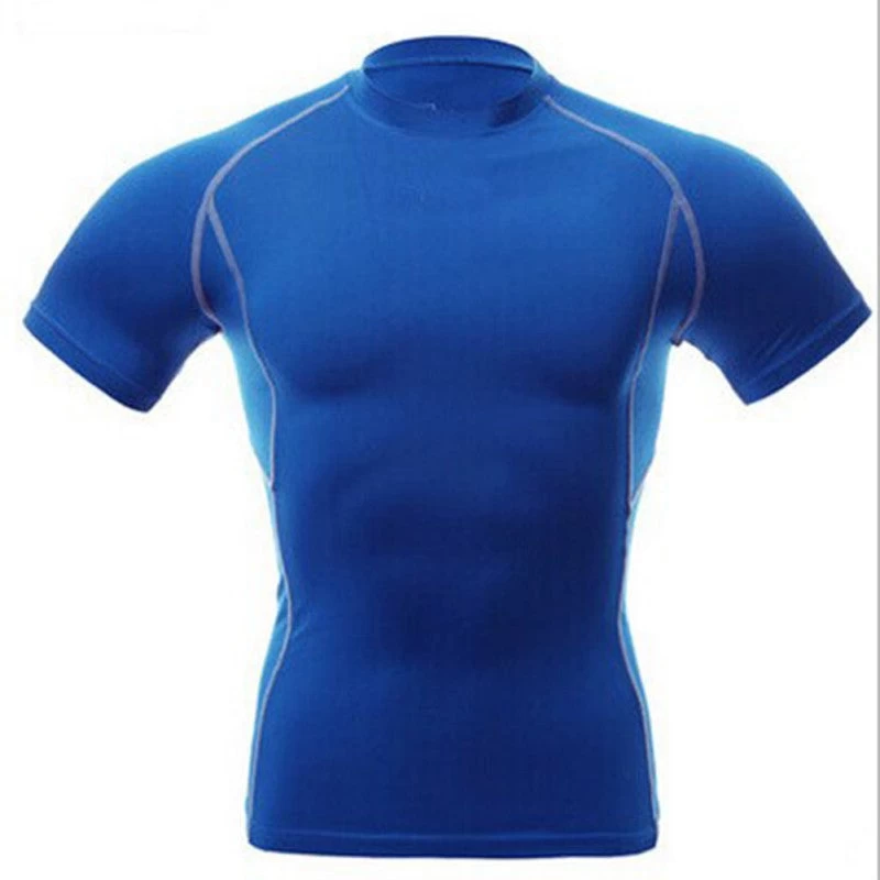 Mens Tops Compression Shirt Base Layer Short Sleeve T-Shirts - Image 7