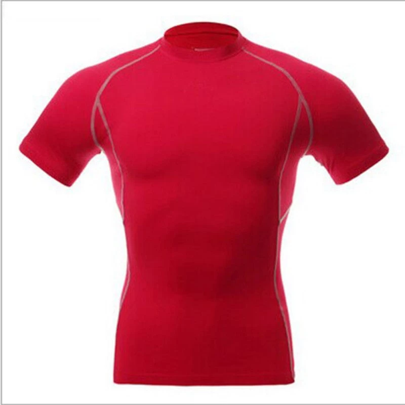 Mens Tops Compression Shirt Base Layer Short Sleeve T-Shirts - Image 6