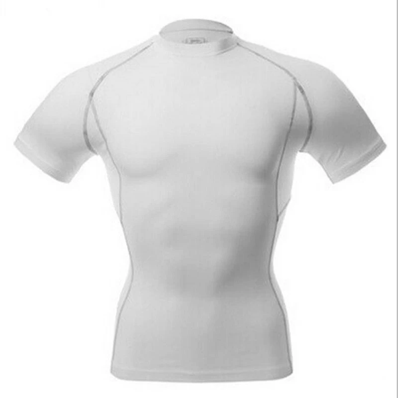 Mens Tops Compression Shirt Base Layer Short Sleeve T-Shirts - Image 4