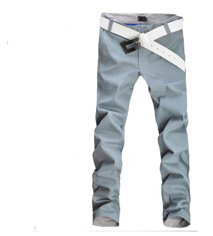 Men Pants Fashion Casual Pants Men High Cotton Mens Pants 12 Colors Size 28~36 - Image 2