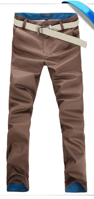Men Pants Fashion Casual Pants Men High Cotton Mens Pants 12 Colors Size 28~36 - Image 10