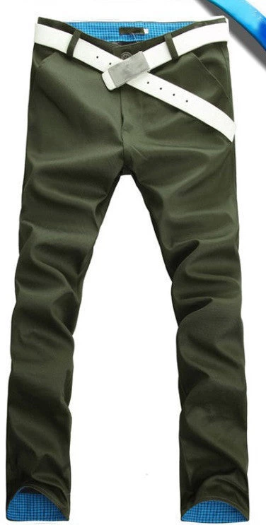 Men Pants Fashion Casual Pants Men High Cotton Mens Pants 12 Colors Size 28~36 - Image 3