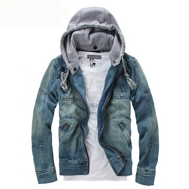 Casual Fashion Men's Denim Jacket Comfortable Male Cowboy Jacket Plus Size M-XXXL MWJ089 - Image 2
