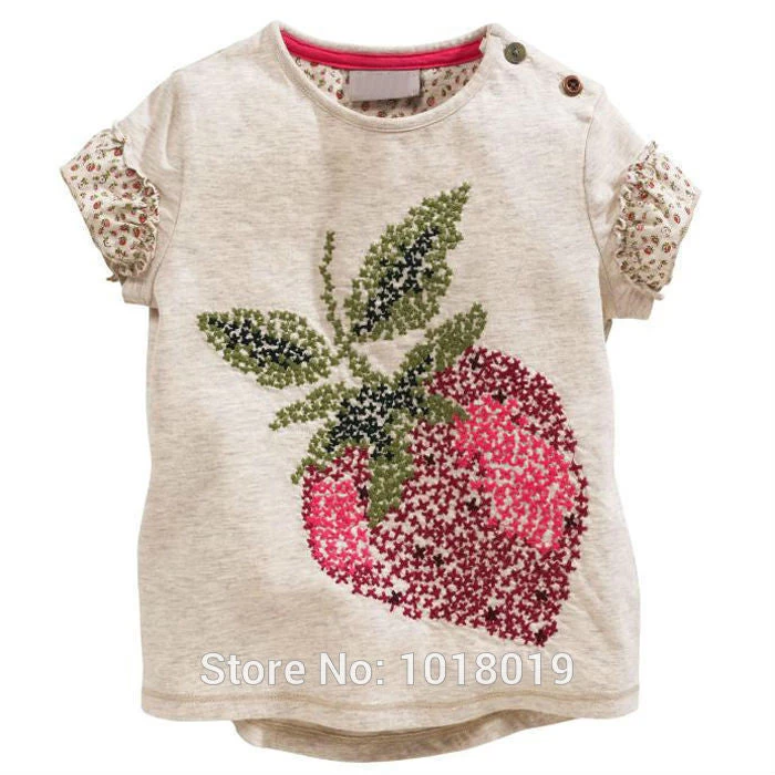 Baby Girls T-Shirts Clothing Children Toddler Kids Clothes Short Tees T Shirts Girls Summer - Image 19
