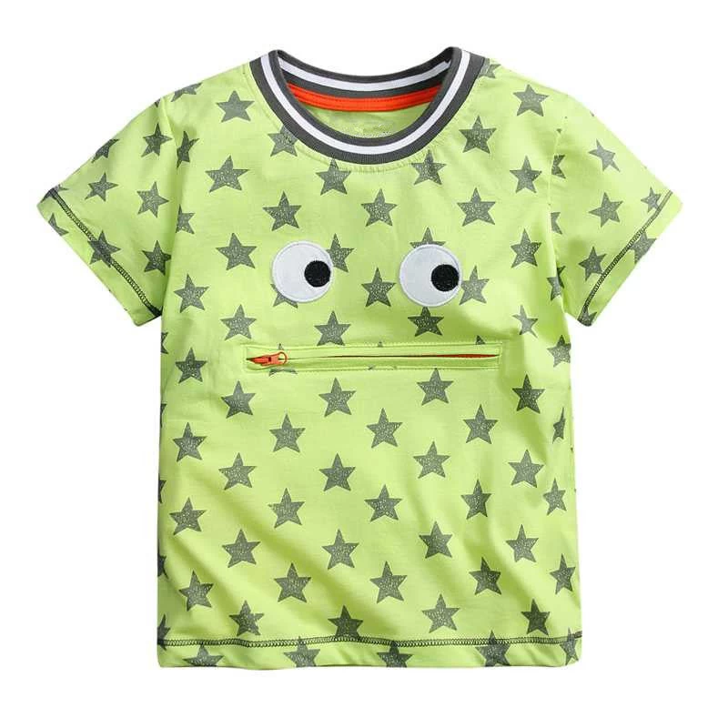 1-6Y Baby Boy T-shirt Boys Shirts Children Tees Short Sleeve Shirts Summer Kids Tops Cartoon Plane Trucks Clothing Cotton Stripe - Image 9