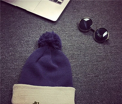 Beanies Knit Hat Skullies Winter Hat Men's Ski Hip-Hop Bonnet Solid Cap Warm Beanie Casual Hat Men Women - Image 6