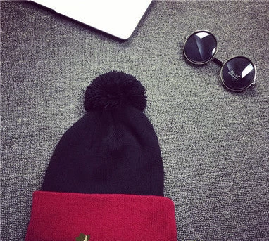 Beanies Knit Hat Skullies Winter Hat Men's Ski Hip-Hop Bonnet Solid Cap Warm Beanie Casual Hat Men Women - Image 2