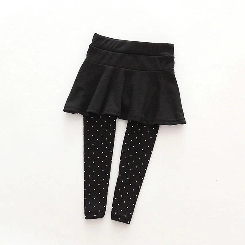 Baby Kid Pantskirt Girl Wool Culotte Pants Child Legging Trousers Dress - Image 2