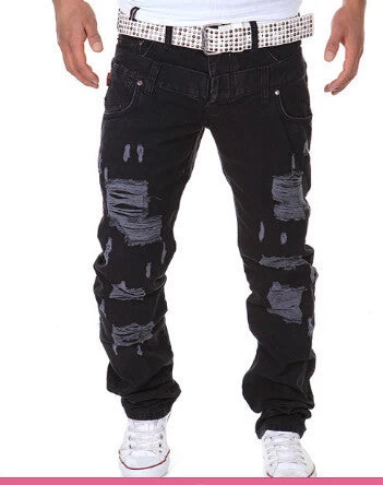 Hip Hop Brand Ripped Jeans Denim Men Jeans,male Famous Brand Men's Jeans Straight Trousers - Image 5