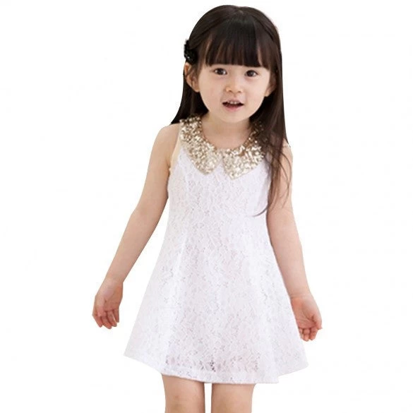 Fashion Girls Clothes Tutu Dress Kids Clothing Princess Baby Girl Dress Sequins Collar Black White Party Dresses - Image 3