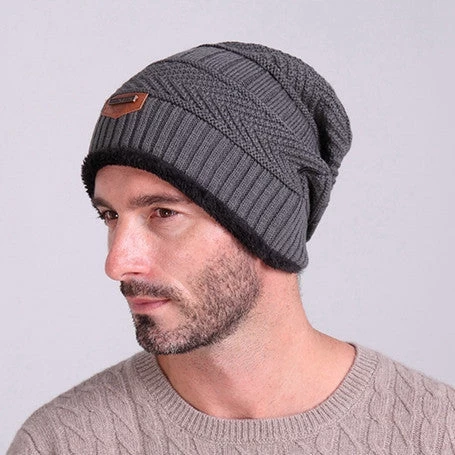 Men Warm Hats Beanie Hat Winter Knitting Wool Hat For Unisex Caps Lady Beanie Knitted Caps Women's Hats Outdoor Warm - Image 5