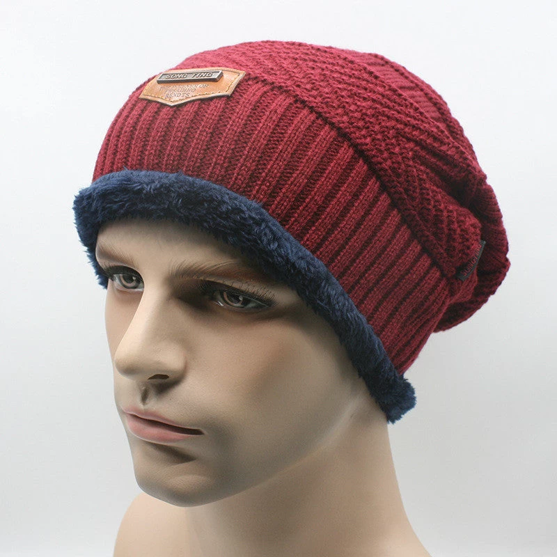 Men Warm Hats Beanie Hat Winter Knitting Wool Hat For Unisex Caps Lady Beanie Knitted Caps Women's Hats Outdoor Warm - Image 4