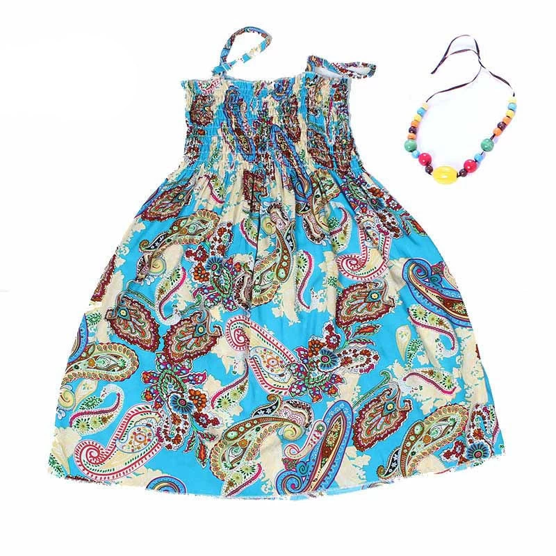 Summer Kids Clothing Girls Children Beach Dresses For Girls Fashion Bohemian Style Girls Dresses - Image 4