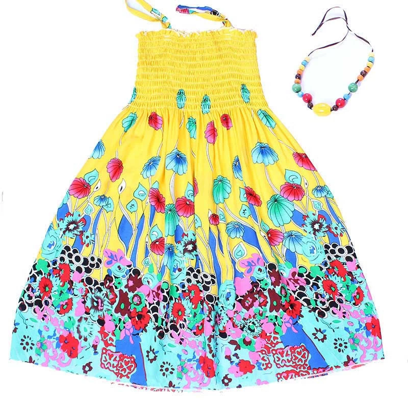 Summer Kids Clothing Girls Children Beach Dresses For Girls Fashion Bohemian Style Girls Dresses - Image 2