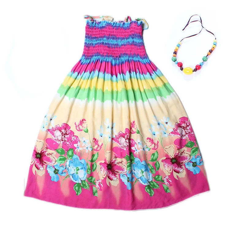 Summer Kids Clothing Girls Children Beach Dresses For Girls Fashion Bohemian Style Girls Dresses - Image 6