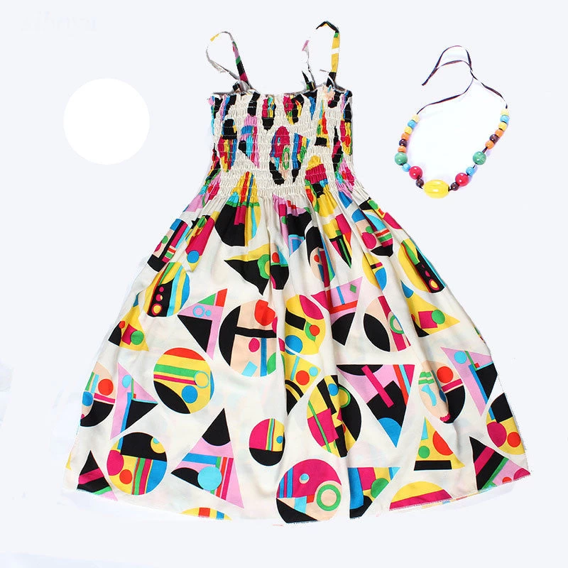 Summer Kids Clothing Girls Children Beach Dresses For Girls Fashion Bohemian Style Girls Dresses - Image 3