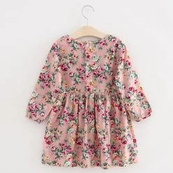Autumn Long Sleeve Girl Dress Spring Casual Style Baby Girl Dresses Girls Clothes Summer Dress For Kids Clothes 8 Colors