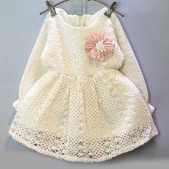 0-7Years/Spring Autumn Kids Clothes Long Sleeve Princess Flower Baby Dresses Toddler Girls Clothing Children Dress BC1385