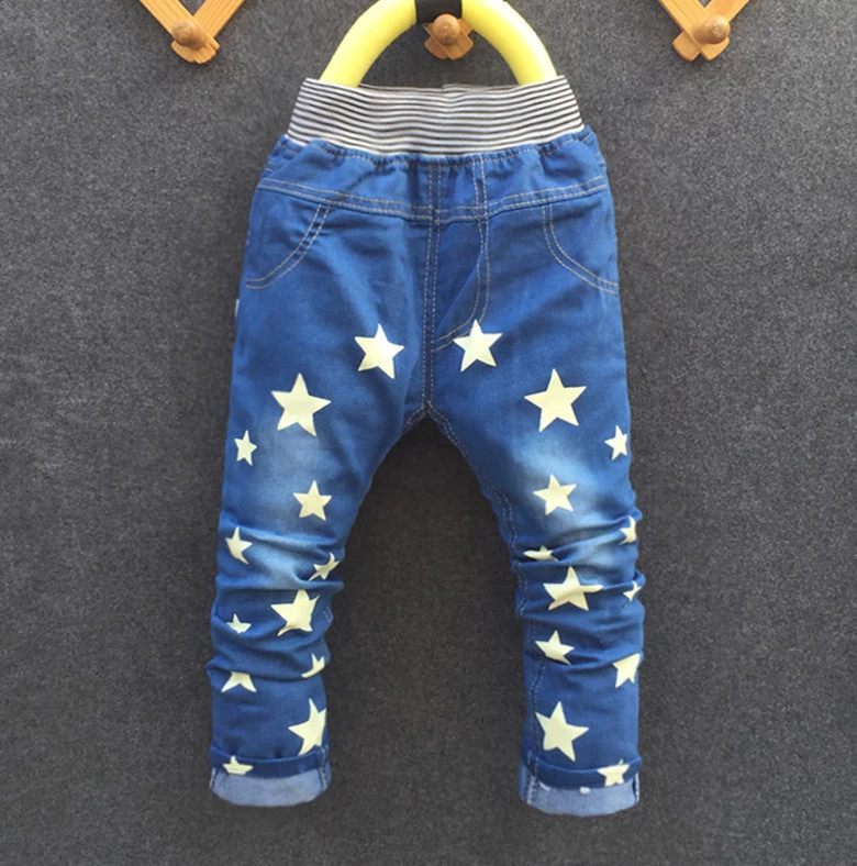 Cartoon Fashion Character Children Kid Baby Boy Girl Jeans Pants - Image 6