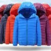 High Quality Winter Child Boy Down Jacket Parka Big Girls Warm Coat Light Hooded Outerwears