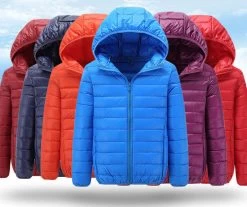 High Quality Winter Child Boy Down Jacket Parka Big Girls Warm Coat Light Hooded Outerwears