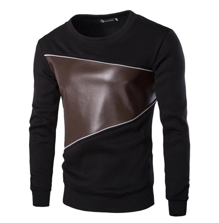 Autumn Fashion Casual Sweatshirt O-Neck Patchwork Slim Fit Knitting Mens Hoodies And Pullovers Men Pullover 9238 - Image 7