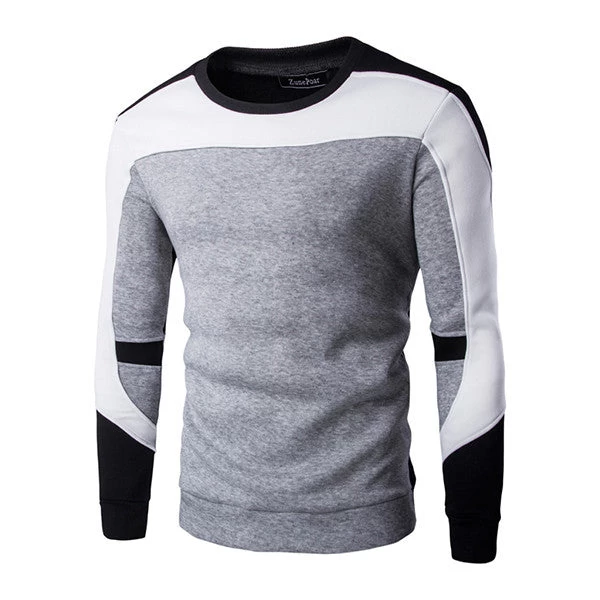 Autumn Fashion Casual Sweatshirt O-Neck Patchwork Slim Fit Knitting Mens Hoodies And Pullovers Men Pullover 9238 - Image 17