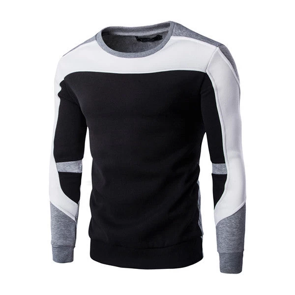 Autumn Fashion Casual Sweatshirt O-Neck Patchwork Slim Fit Knitting Mens Hoodies And Pullovers Men Pullover 9238 - Image 18