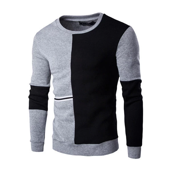 Autumn Fashion Casual Sweatshirt O-Neck Patchwork Slim Fit Knitting Mens Hoodies And Pullovers Men Pullover 9238 - Image 15