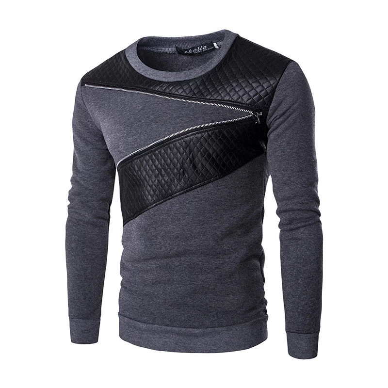 Autumn Fashion Casual Sweatshirt O-Neck Patchwork Slim Fit Knitting Mens Hoodies And Pullovers Men Pullover 9238 - Image 6