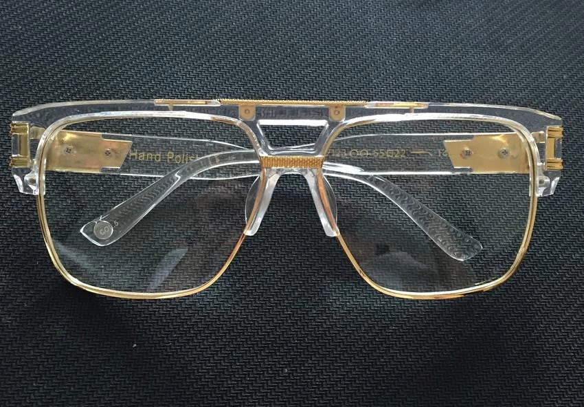 Men Sunglasses Brand Design Big Square Semi Rimless Sun Glasses Men Luxury Unisex UV Occhiali Da Sole - Image 9