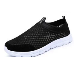 Fashion Women Men Shoes Black Slip On Walking Men Women Casual Shoes