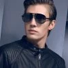 Fashion Men's UV400 Sunglasses Mirror Eyewear Sun Glasses For Men With Case Box