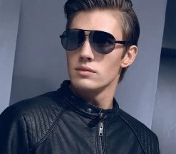 Fashion Men's UV400 Sunglasses Mirror Eyewear Sun Glasses For Men With Case Box