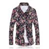 Men Shirts M-5XL Fashion Casual Shirt Slim Fit Camisas Business Dress Floral Print Homme Shirts