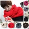 Fashion Winter Warm Ring Scarf Lic Women Wool Shawl Neck Solid Wrap Thicken Unisex Knitted Scarves Female Pink Sq306