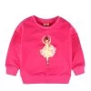Ballet Girl Pattern Girls Sweatshirts Spring/Autumn 6 Candy Colors Casual Long Sleeve Cotton Kids Clothes Children Tops