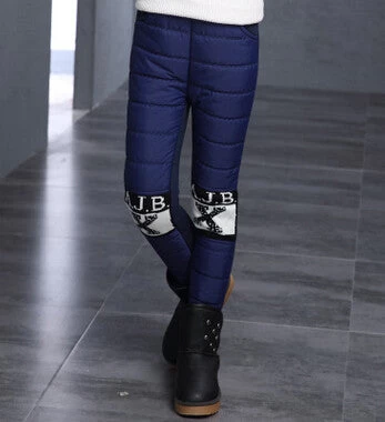 Children's Warm Trousers Winter Girls Plus Velvet Thickening Leggings Thicken Pants For Girl Skinny Girls Leggings - Image 2