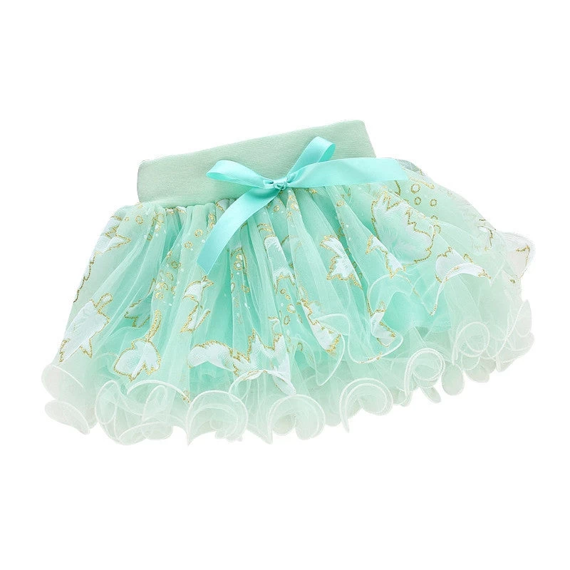 Cute Summer Baby Kids Girls Floral Bowknot Princess Skirt Party Tutu Skirt 1-4Y L07 - Image 4