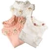 Lace Shirt Fashion Girls Lace Blouses Children'S Shirts Top Long Sleeve Flower Autumn White/Pink/Black/ For 3~13 Age