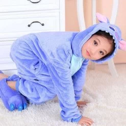 20 Style 2-11Y Girls Boys Winter Children Flannel Animal Pajamas Kid Clothes Cute Pyjamas Hooded Romper Sleepwear Without Shoes