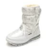 Girls Boots Winter's Kids Snow Boots Kids Shoes Children Warm Fur Waterproof Daughter White Brand Girls Fashion Shoes
