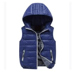 Child Vest Waistcoat Hooded Bebe Vest Outwear Infant Vest Coat Girls Boys Down Winter Vest Baby Sleeveless Jacket For Kid