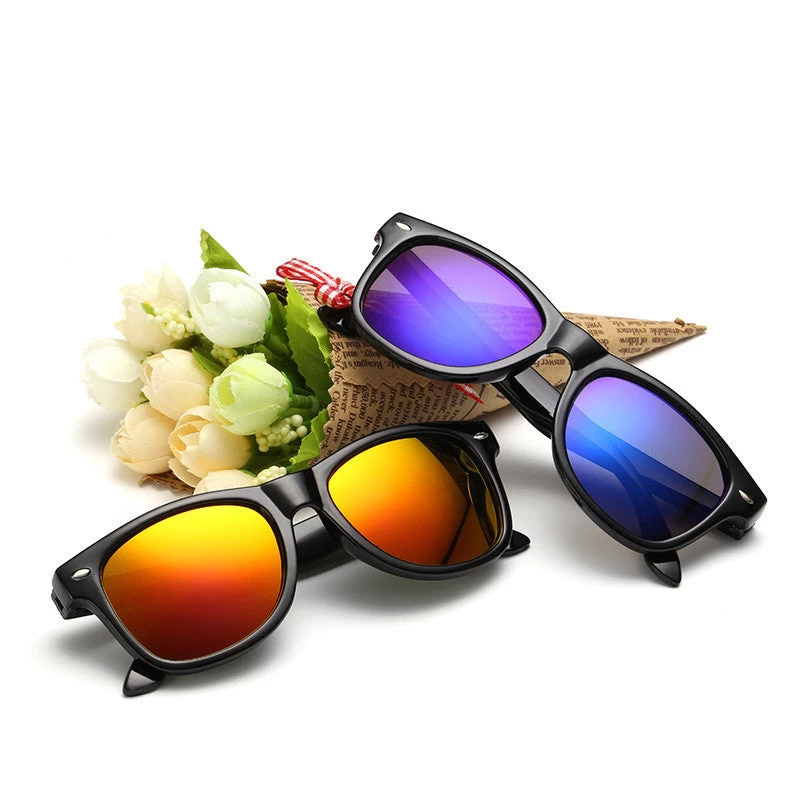 Fashion Children Sunglasses Kids Boy Girl Sun Glasses Plastic Frame 5 Colors Cute Cool Goggles UV400